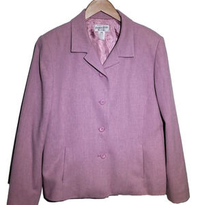 Pendleton Women's Plus Size Pink Virgin Wool Jacket